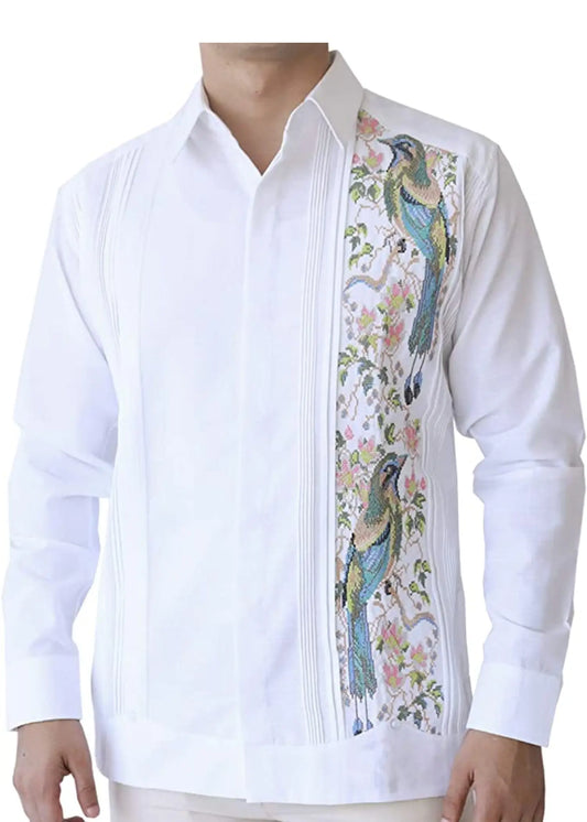 Long sleeve embroidered shirt