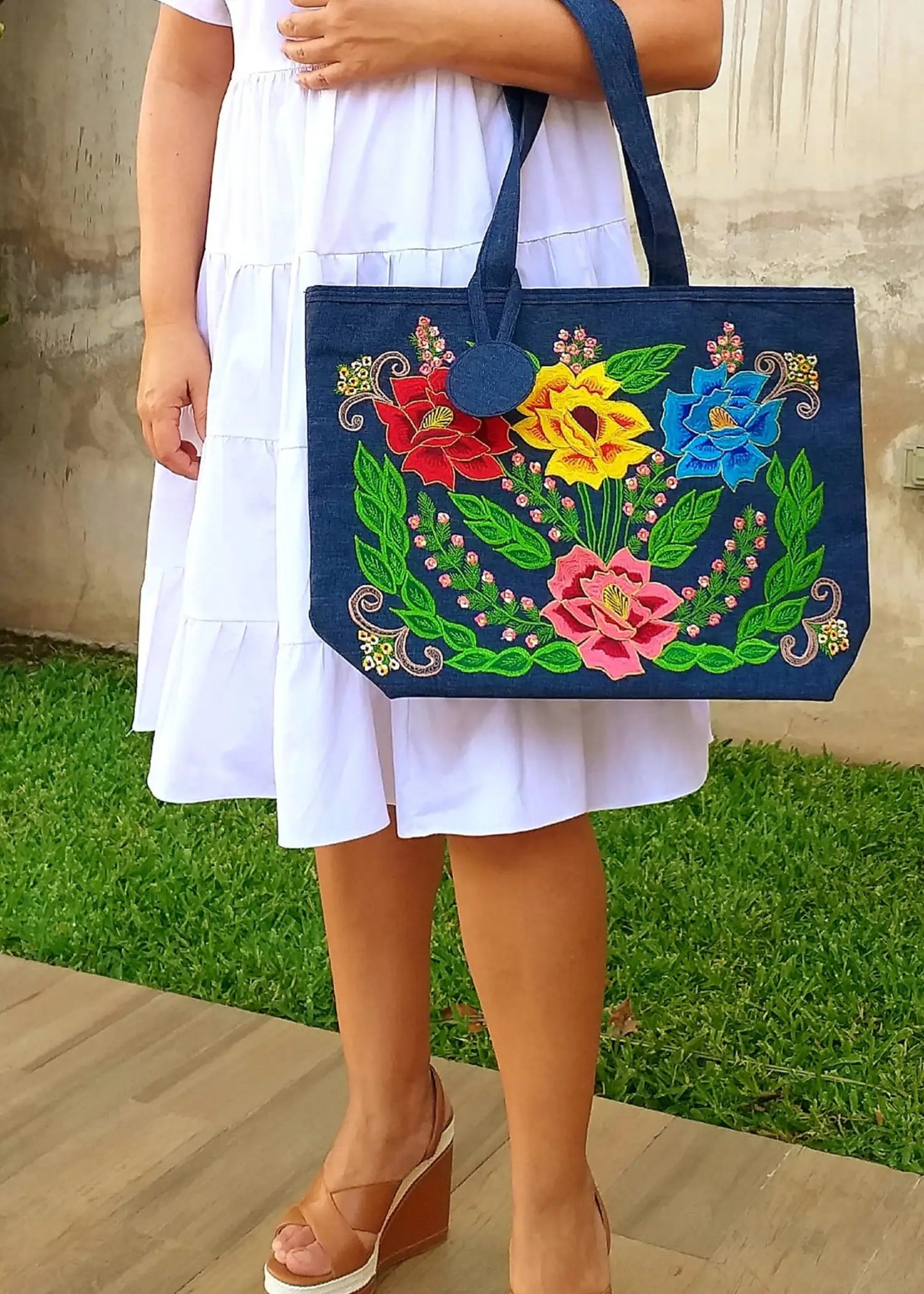 Hand-painted Mayan Bags