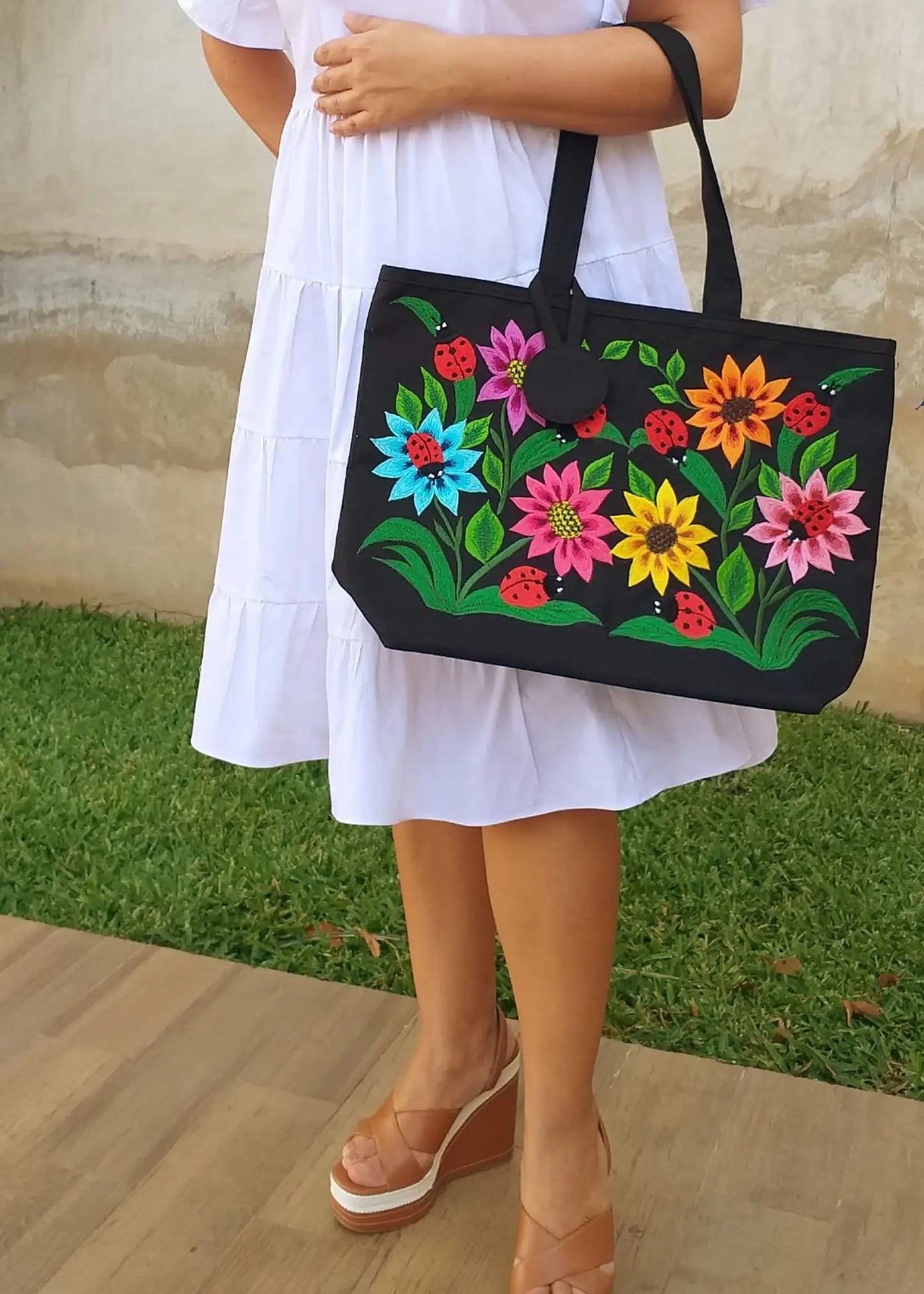 Hand-painted Mayan Bags