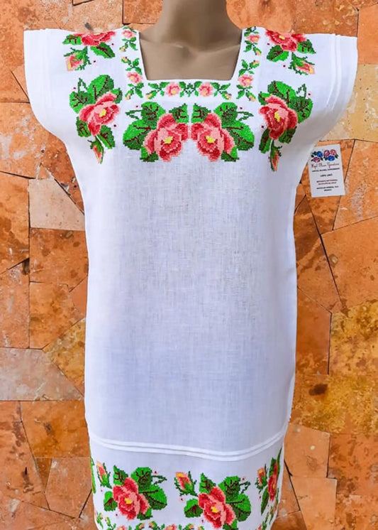 Authentic Mayan Embroidered Huipil